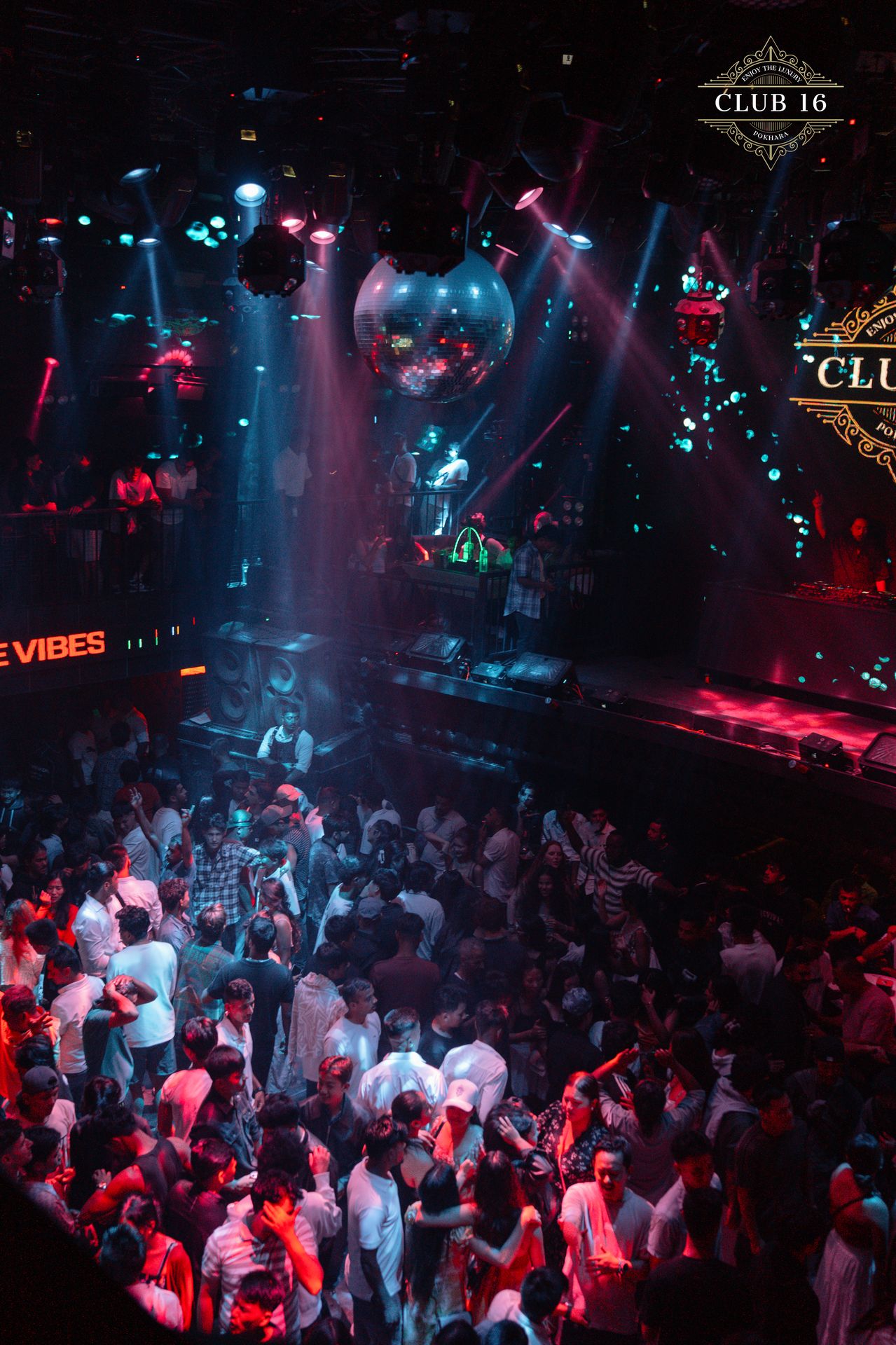 Packed venue interior from above